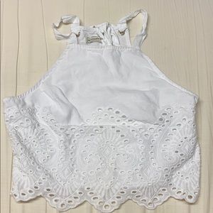 Abercrombie halter eye-lit crop top